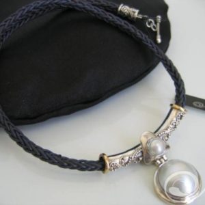Funky Tube White Necklace PDW012