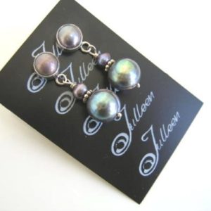 Sarah Pearl Cluster Earrings E026-24