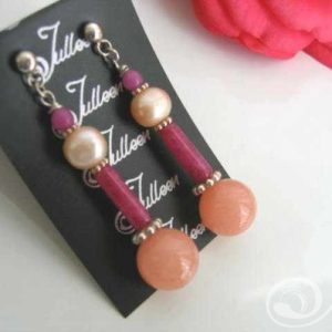 Pink Flamingo Pink Pearl Earrings E026-28
