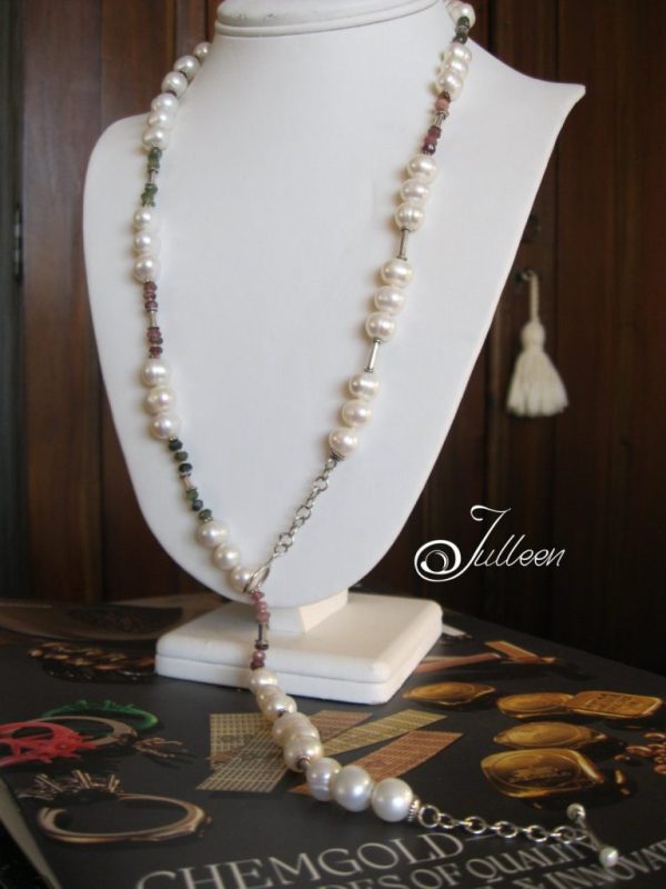 Carol Tourmaline and Pearl Necklace - Image 2