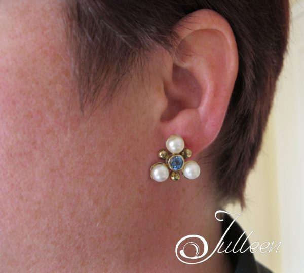 Maja Sky Blue Topaz Earrings - Image 2