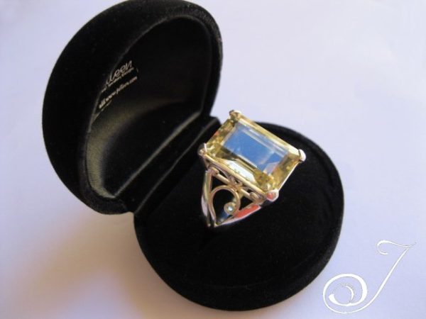 Ms Dubois Gemstone Ring the OMG Citrine Ring