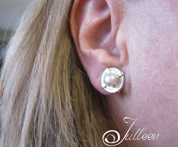 Clip On Nadja Pink Earrings - Image 3