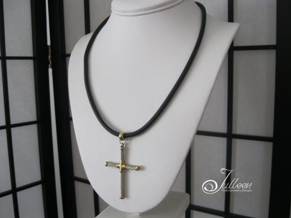 Contemporary Men's Cross on Neoprene 20 inch - Image 4