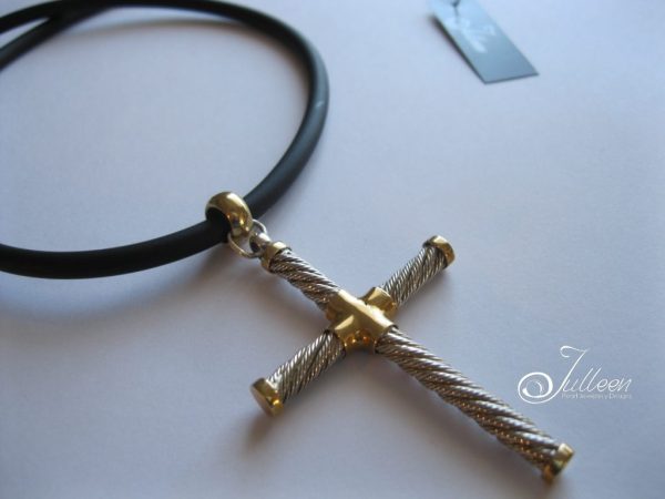 Contemporary Men's Cross on Neoprene 20 inch - Image 2