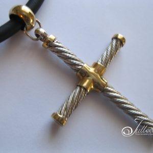 Contemporary Men's Cross on Neoprene 20 inch