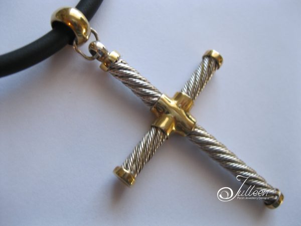 Contemporary Men's Cross on Neoprene 20 inch