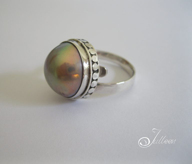 Moonlight – Mabe Ring – Pearl Jewellery