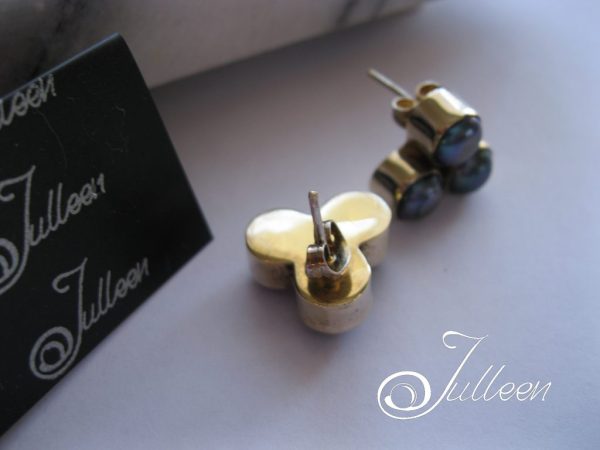 Shireen Peacock Green Earrings - Image 4