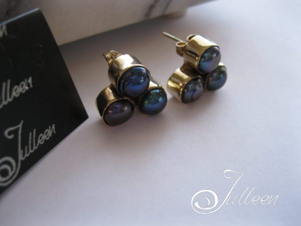 Shireen Peacock Green Earrings - Image 5