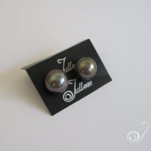 Black Pearl Stud 12mm