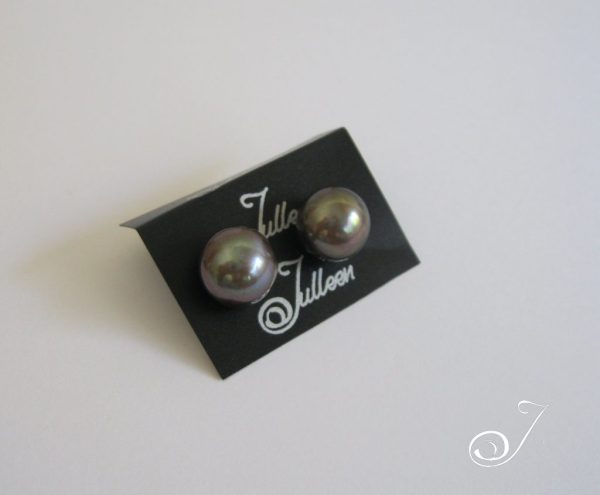 Black Pearl Stud 12mm