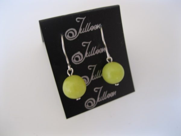 Grape Green - Serpentine Earring - Image 3