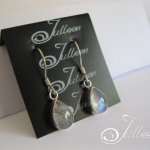 Labradorite Sterling silver Hook Earring 925