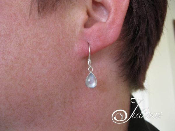 Labradorite Sterling silver Hook Earring 925 - Image 3